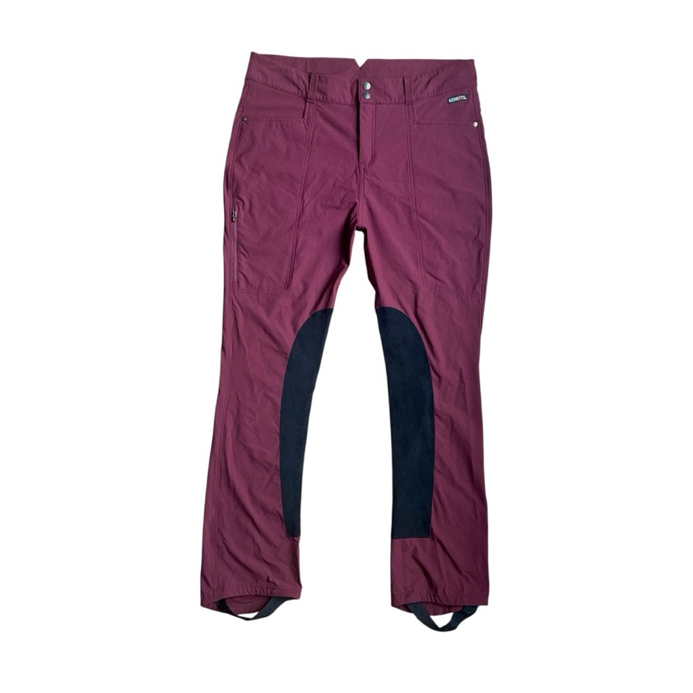 Kerrits Bootcut Riding Breeches Pants Women's XL Burgundy Red Equestrian